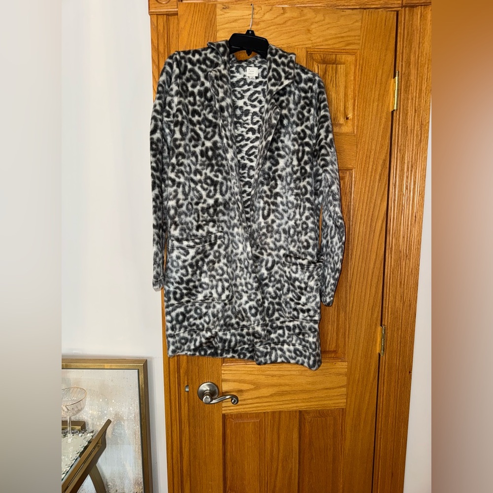 Target Gray Leopard Teddy Jacket